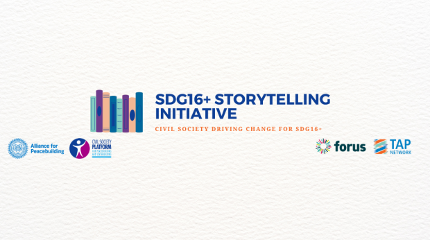 SDG16 Storytelling Initiative Banner