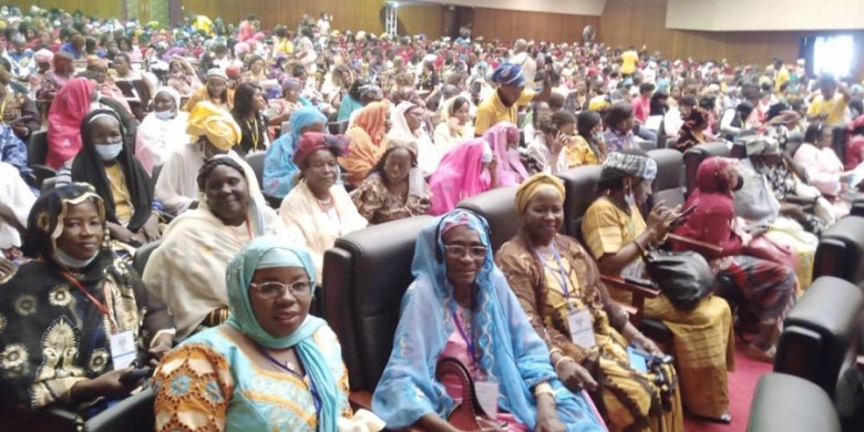 Caption: Attendees at the National Women’s Convention for Peace in Cameroon, July 2021. Credit: Association Rayons de Soleil.  