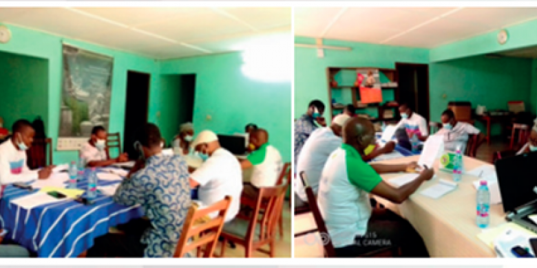 Caption: Meeting with rapda-Togo members