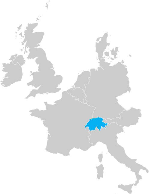 Map of Switzerland