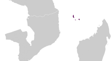 Map of Comoros