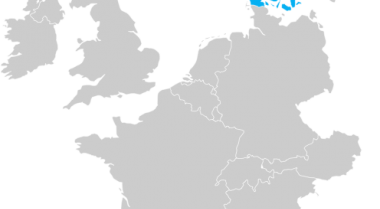 Map of Denmark