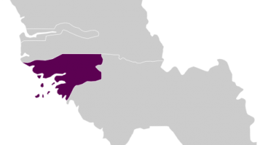Map of Guinea Bissau